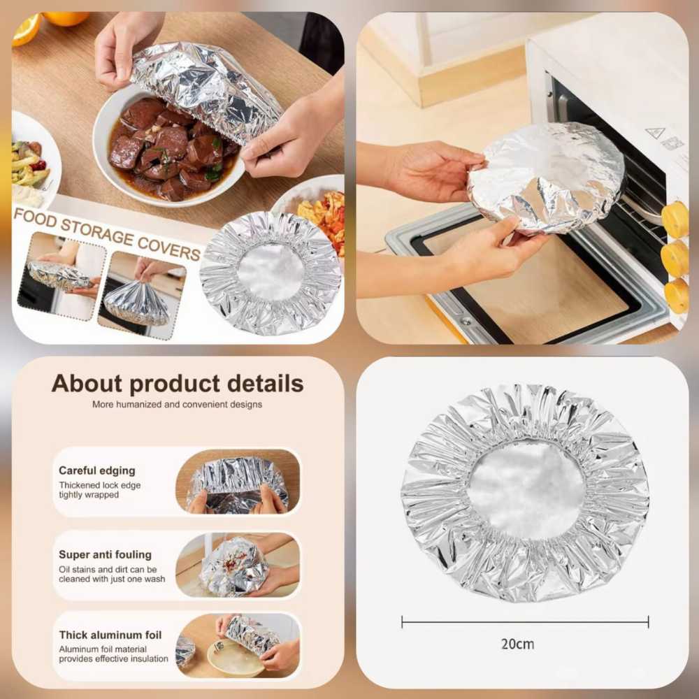 10 Pcs Foil Insulation Food Cover Set – Thermal Keep-Warm Umbrella Tents